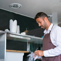 Service team restaurant